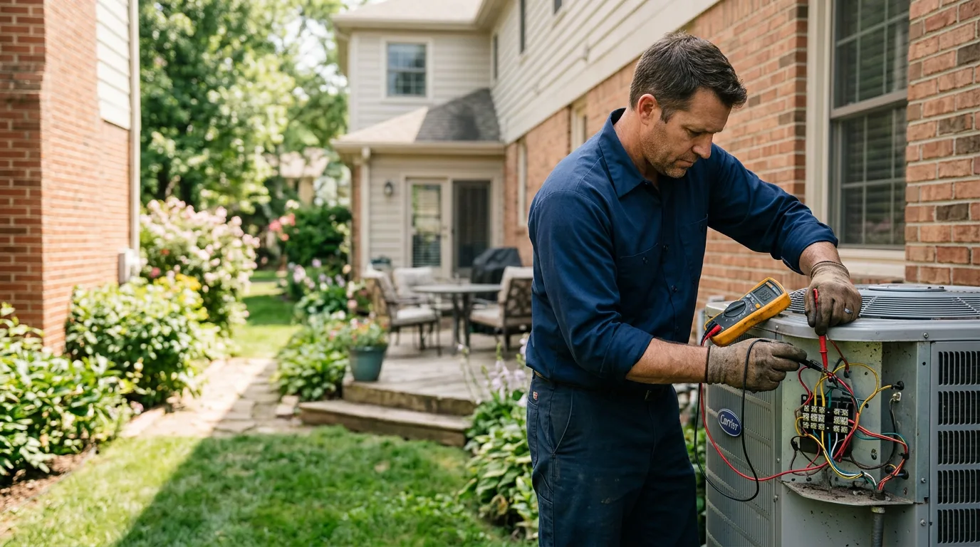 HVAC technician working near New Milford, NJ